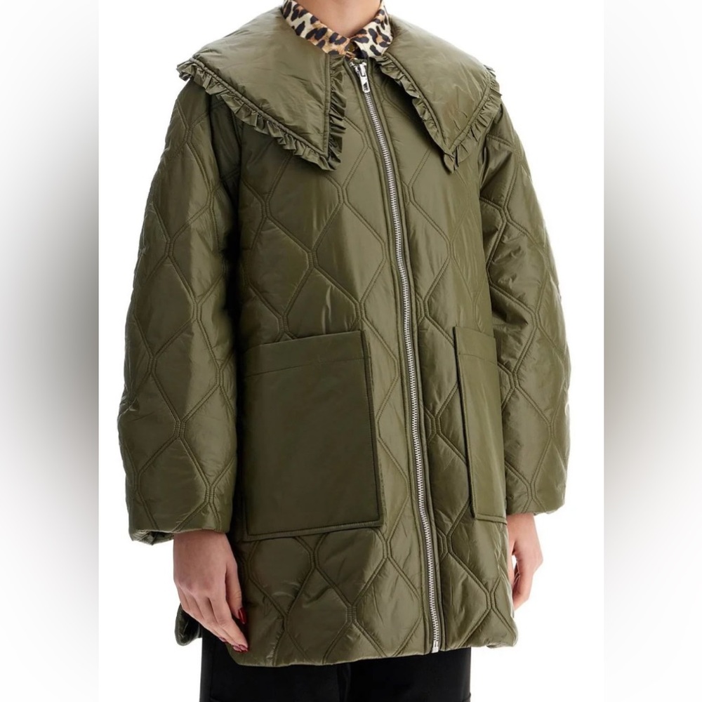 GANNI Quilted Coat Jacket Like-New